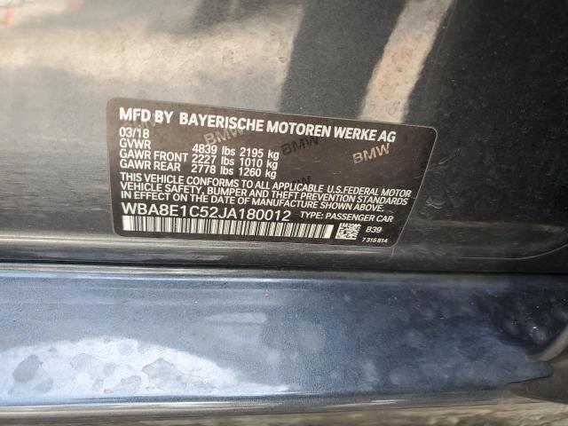 2018 BMW 330E - WBA8E1C52JA180012