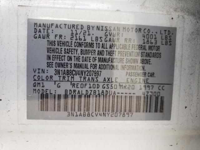 3N1AB8CV4NY207897 Nissan SENTRA SV
