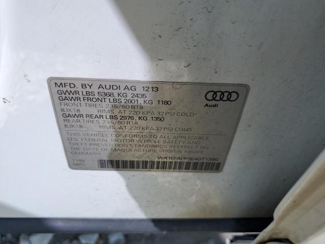 VIN WA1LFAFP3EA071386 2014 Audi Q5, Premium Plus no.12