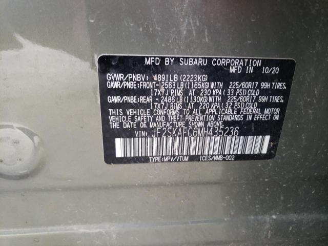 JF2SKAFC6MH435236 Subaru Forester Premium