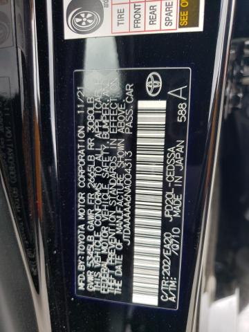 2022 TOYOTA MIRAI LE JTDAAAAA6NA004313