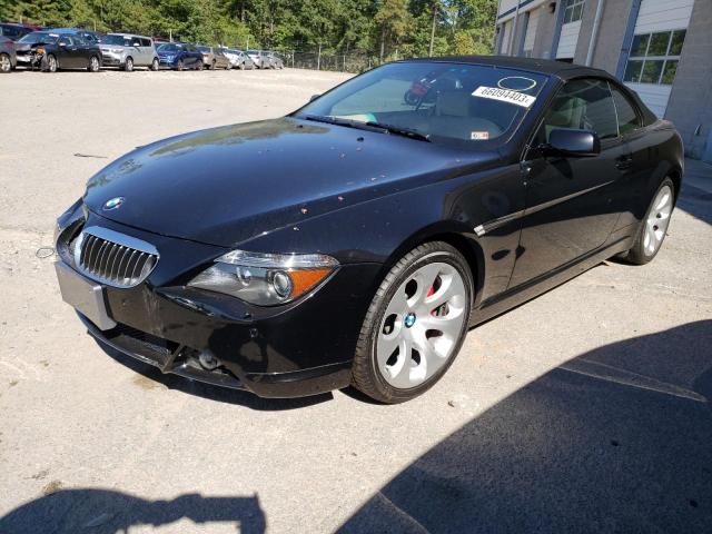 VIN: WBAEK13486CN79988 Auction: COPART Lot: 66094403 Location: VA - RICHMOND WBAEK13486CN79988 BMW 6 SERIES 2006 BLACK Photo 1