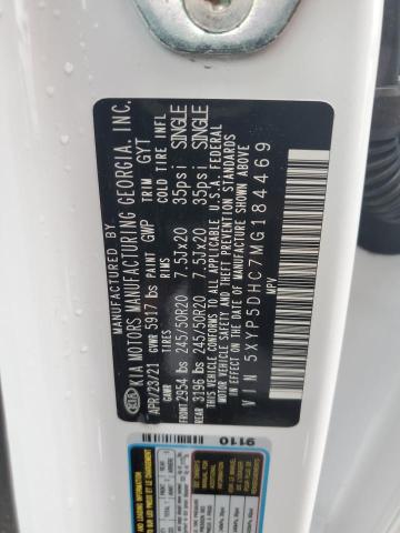 5XYP5DHC7MG184469 KIA Telluride Sx