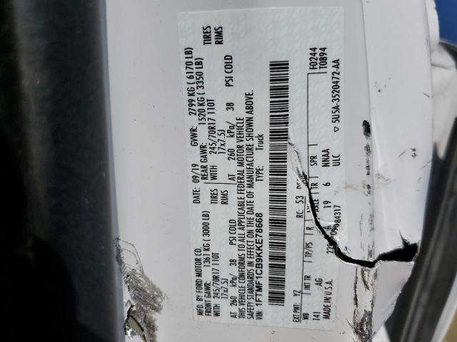 2019 FORD F150 - 1FTMF1CB9KKE78668