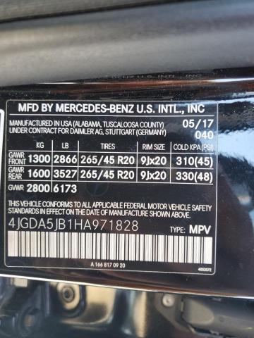 4JGDA5JB1HA971828 Mercedes-Benz GLE 350