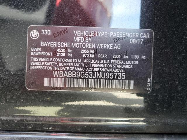 WBA8B9G53JNU95735 BMW 330 I