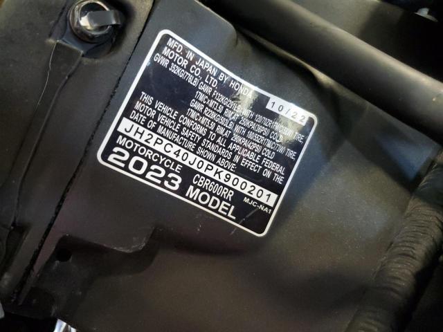 2023 HONDA CBR600 RA JH2PC40J0PK900201