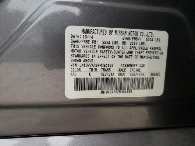 JN1BV7AR6FM394155 Infiniti Q50 BASE