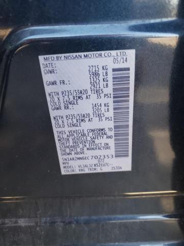 5N1AR2MN6EC702353 Nissan Pathfinder S