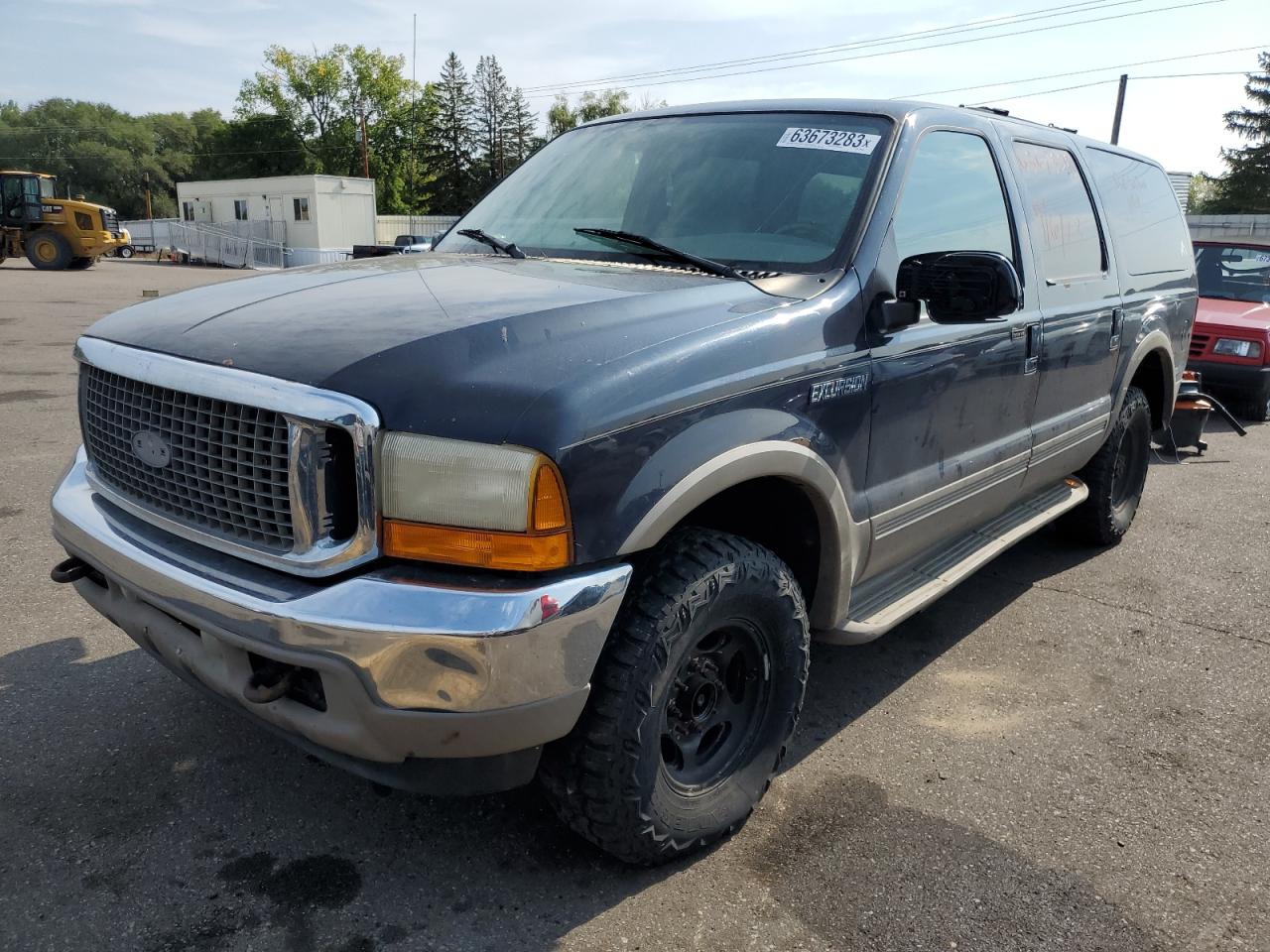 FORD EXCURSION 2001 blue  gas 1FMNU43S91EA49034 photo #1