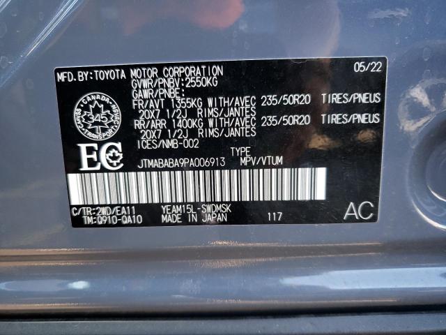 2023 SUBARU SOLTERRA P JTMABABA9PA006913