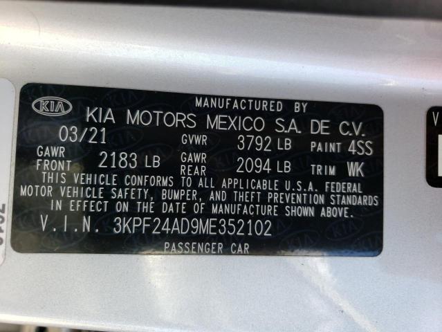 3KPF24AD9ME352102 Kia Forte FE 10