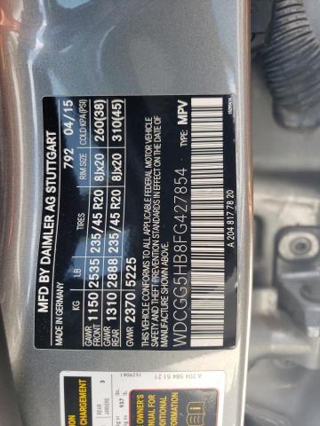 WDCGG5HB8FG427854 Mercedes-Benz GLK 350