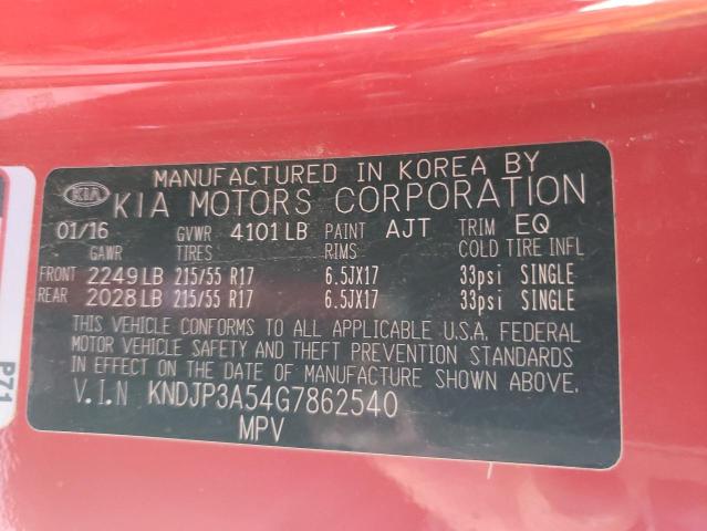 KNDJP3A54G7862540 KIA SOUL +