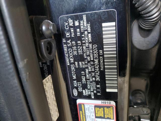 3KPA24AD9ME383070 KIA RIO LX