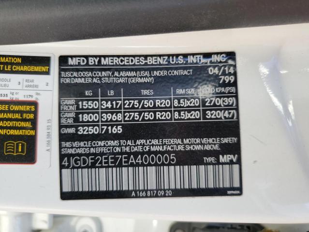 VIN 4JGDF2EE7EA400005 2014 Mercedes-Benz GL-Class, ... no.13