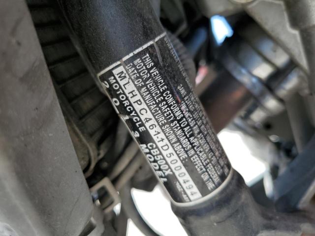2013 HONDA CB500 X MLHPC4611D5000494