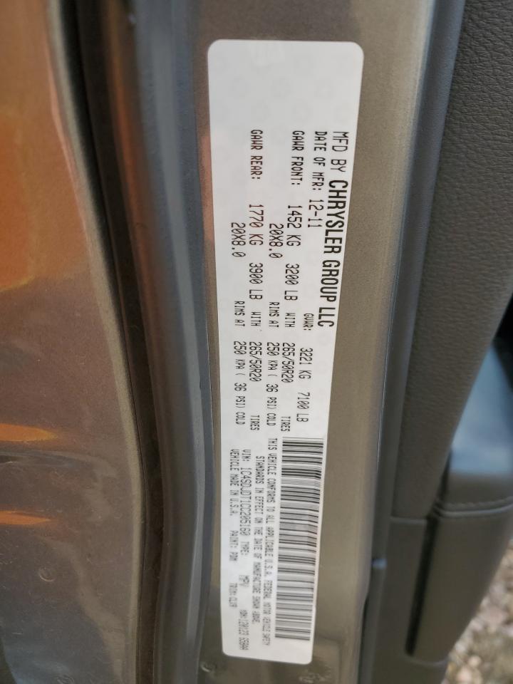 1C4SDJDT1CC205160 2012 Dodge Durango Crew