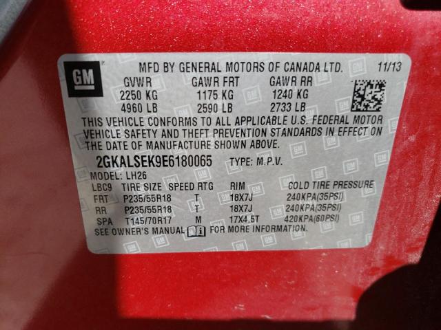 2GKALSEK9E6180065 GMC Terrain Slt