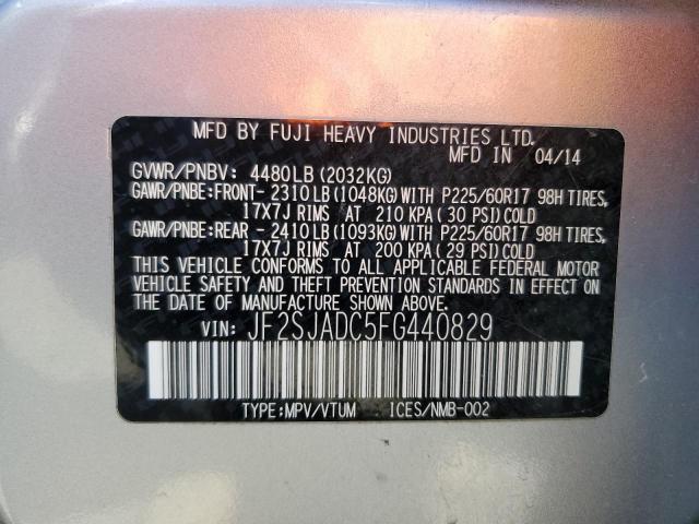 JF2SJADC5FG440829 Subaru Forester 2.5i Premium