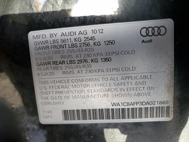 WA1C8AFP3DA021886 2013 AUDI Q5, photo no. 13