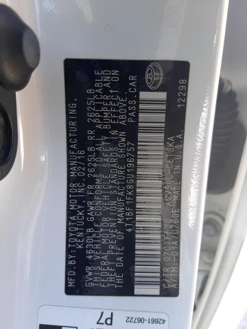 4T1BF1FK8GU196757 | 2016 TOYOTA CAMRY LE