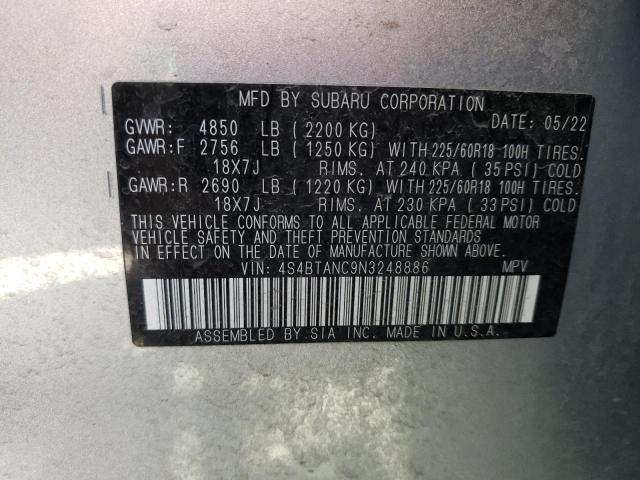 4S4BTANC9N3248886 Subaru Outback Limited