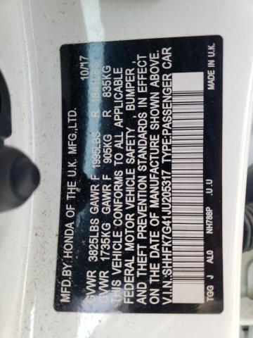2018 HONDA CIVIC SPOR - SHHFK7G41JU205317
