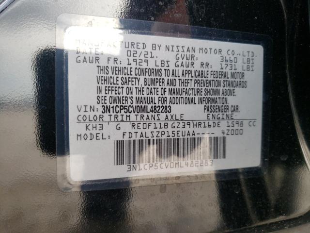 3N1CP5CV0ML482283 Nissan KICKS SV