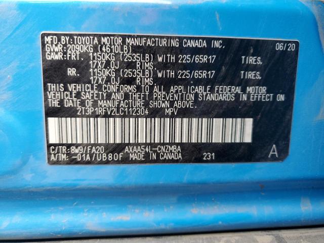 2T3P1RFV2LC112304 Toyota RAV4 XLE 13