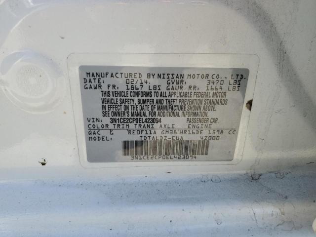 3N1CE2CP0EL423094 Nissan Versa Note S