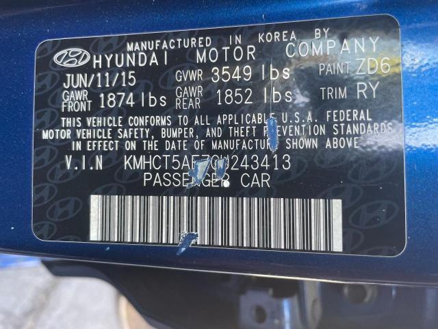 KMHCT5AE7GU243413 2016 Hyundai Accent Se