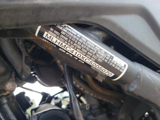 2012 HONDA CBR250 R MLHMC410XC5205070