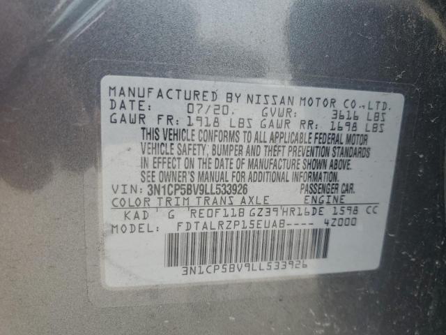 3N1CP5BV9LL533926 Nissan KICKS S