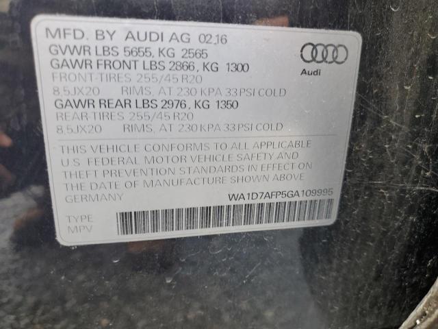 WA1D7AFP5GA109995 2016 AUDI Q5, photo no. 13