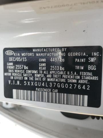5XXGU4L37GG027642 KIA OPTIMA EX