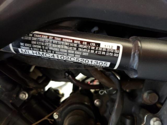 2012 HONDA CBR250 R MLHMC4102C5201305