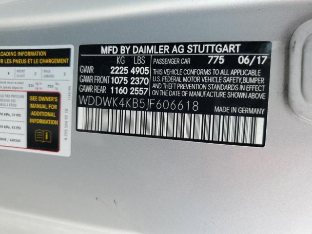 WDDWK4KB5JF606618 Mercedes-Benz C 300 4matic