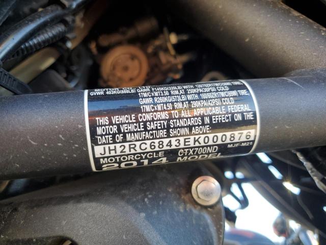 2014 HONDA CTX700 ND JH2RC6843EK000876