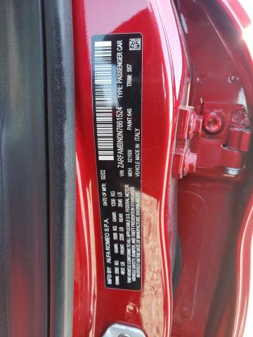 2022 ALFA ROMEO GIULIA SUP - ZARFAMBN0N7661524