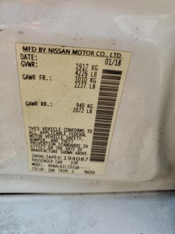 1N4AL3AP9JC194087 Nissan ALTIMA 2.5