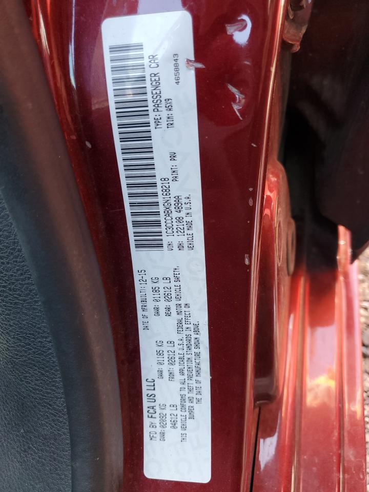 1C3CCCABXGN168218 2016 Chrysler 200 Limited