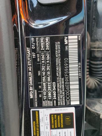 2019 MERCEDES-BENZ GLC 43 4MA - WDC0G6EB9KF596910
