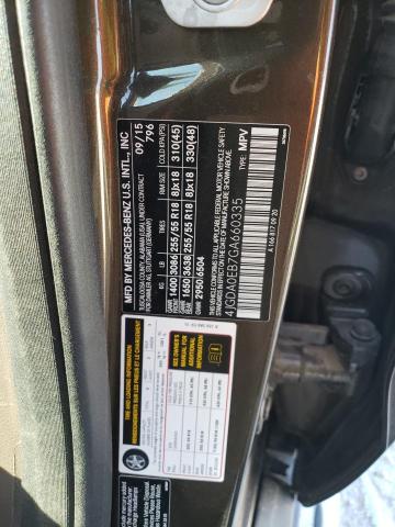 2016 MERCEDES-BENZ GLE 300D 4 - 4JGDA0EB7GA660335