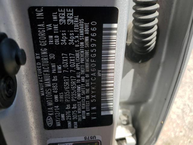 5XYKTCA60FG597660 KIA SORENTO LX