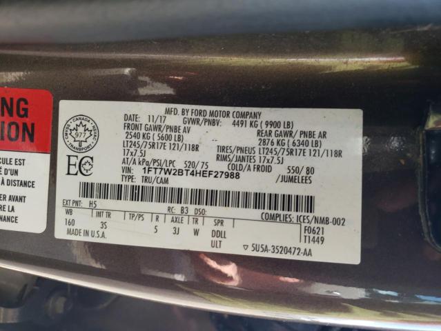 1FT7W2BT4HEF27988 Ford F250 Super Duty