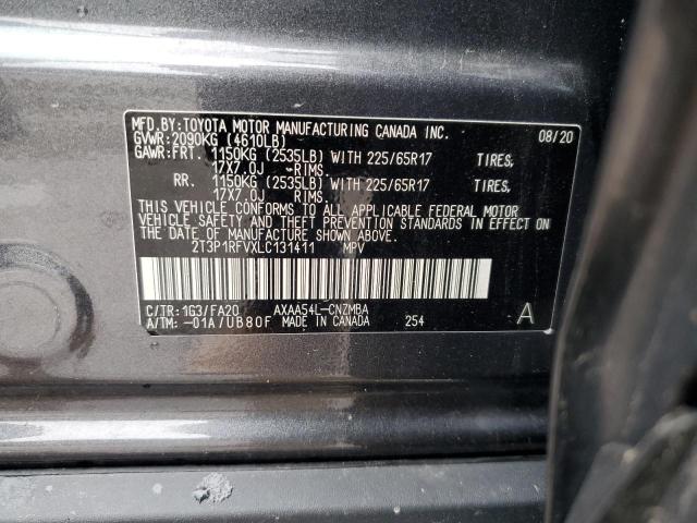 2T3P1RFVXLC131411 Toyota Rav4 Xle