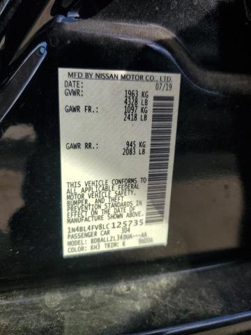 1N4BL4FV8LC125735 Nissan Altima Platinum