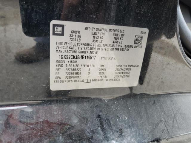 1GKS2CKJ8HR119517 GMC YUKON DENALI