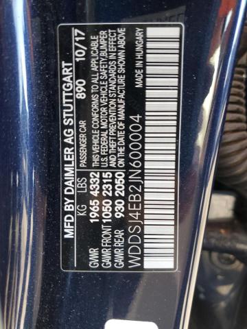 WDDSJ4EB2JN600004 Mercedes-Benz CLA 250